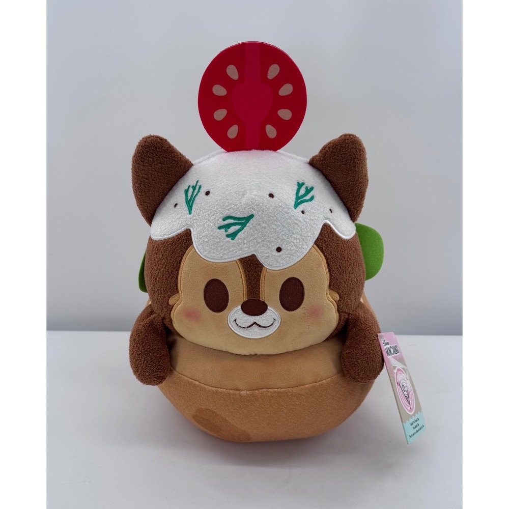 Disney Munchlings Plush Chip Falafel Pita Pocket Street Food Fusion Brown 11in